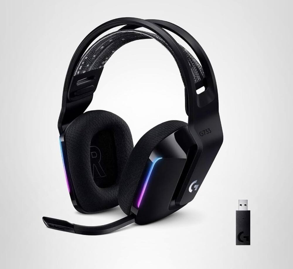 Logitech G733 Wireless Gaming Headset - Black